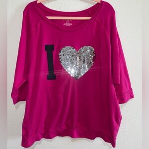 Lane Bryant Pink Top
